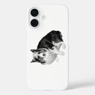 Night-Quiet Corgi iPhone 16 Case