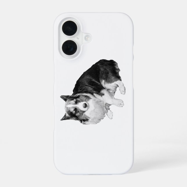 Night-Quiet Corgi Iphone Case (Back)