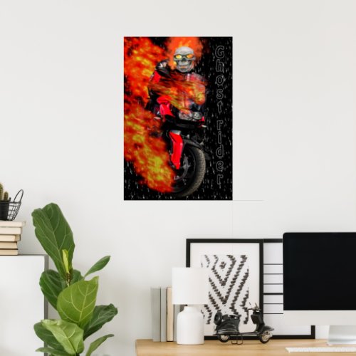 Night racer Ghost Rider Poster