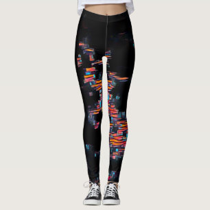 Night Rave Love Abstract Leggings