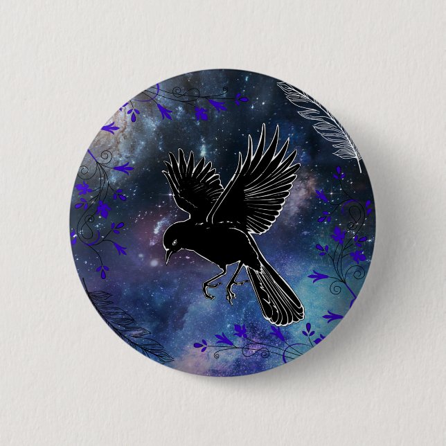 Night Raven Button (Front)
