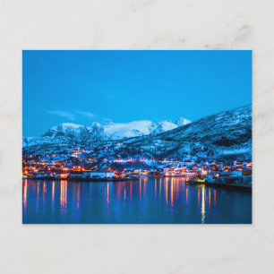 Night Reflections in Norway Postcard