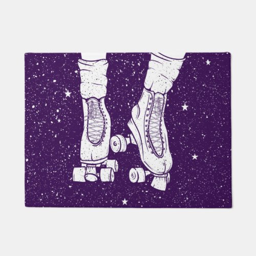 Night roller skater doormat