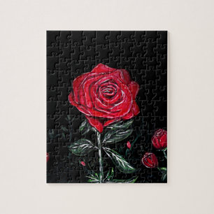 Night Rose Jigsaw Puzzle