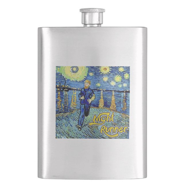 Night Runner Starry Night Flask (Front)