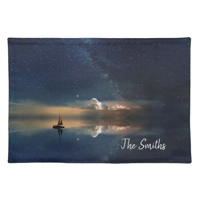 Night Sailing Cloth Placemat (Front)