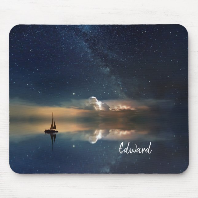 Night Sailing Mouse Pad (Front)