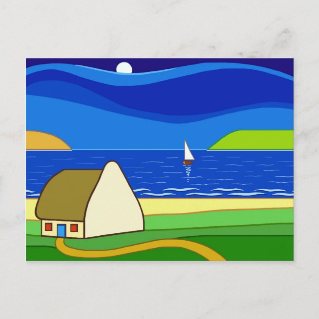 Night Sailing Postcard (Front)