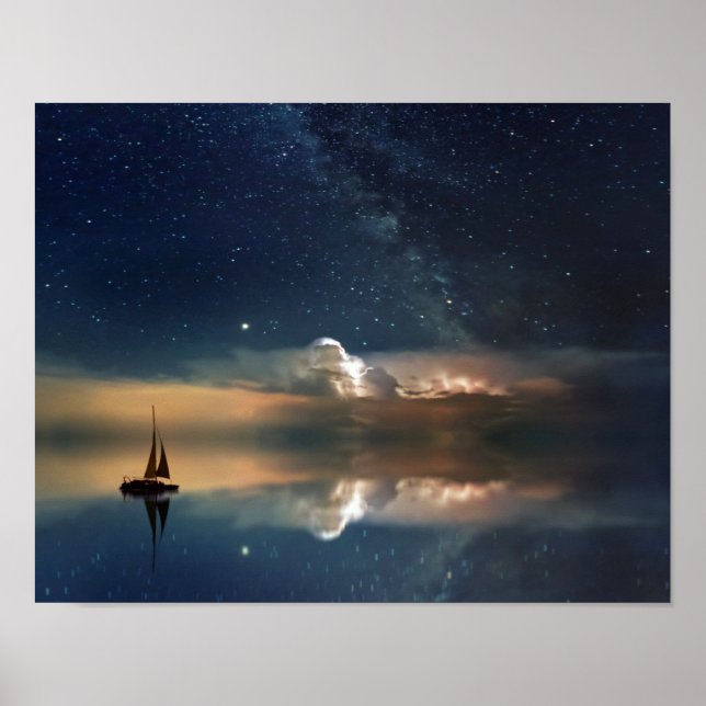 Night Sailing Poster (Front)