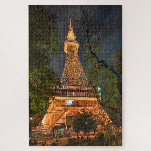  Night Scene of Nagoya TV Tower Japan Travel Jigsaw Puzzle