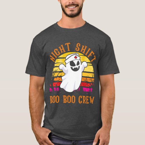 Night Shift Boo Boo Crew Halloween Party Halloween T_Shirt