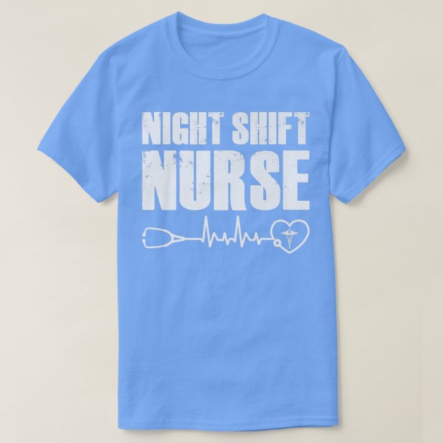 Night Shift Different Breed Stethoscope Funny Nurs T-Shirt (Design Front)
