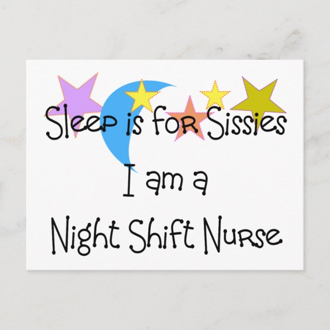 Night Shift Nurse Gifts Postcard (Front)