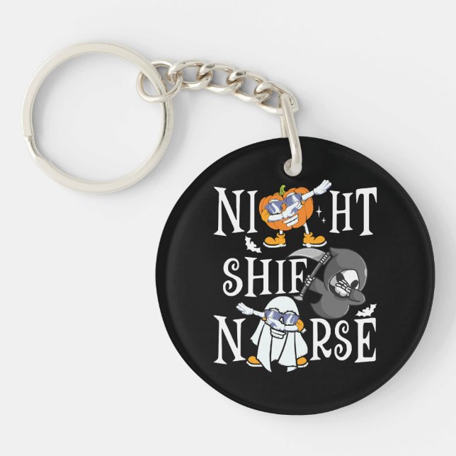 Night Shift Nurse Keychain (Front)