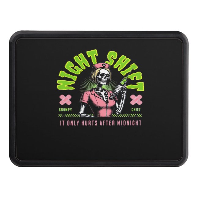 Night Shift Nurse - National Nurse Week Gift Ideas Hitch Cover (Front)