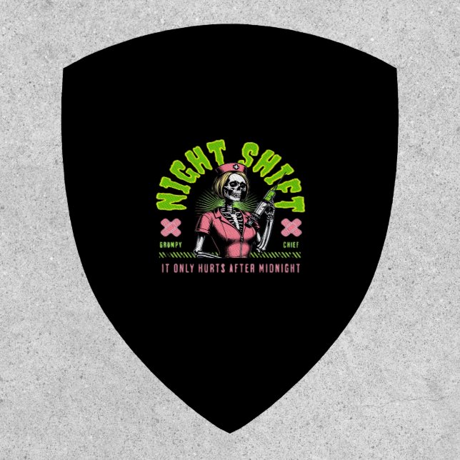 Night Shift Nurse - National Nurse Week Gift Ideas Patch (Front)