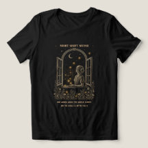 Night Shift Nurse Vintage Botanical Moon Window