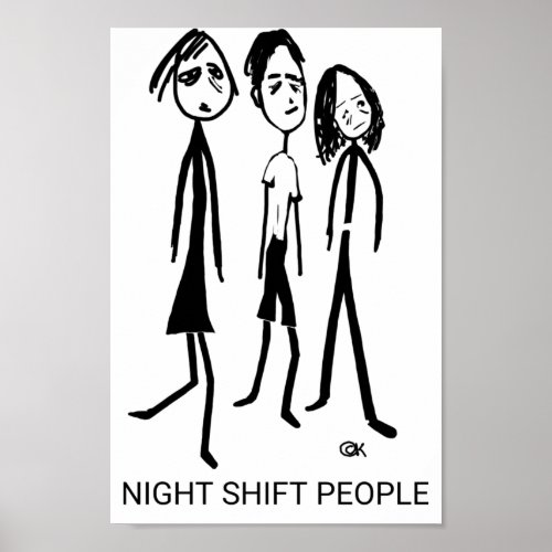 Night Shift People Poster