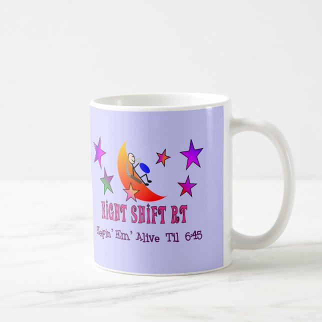 Night Shift RT MOON Stick Man Coffee Mug (Right)