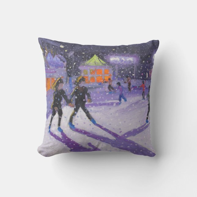 Night skaters Derby 2014 Throw Pillow (Front)