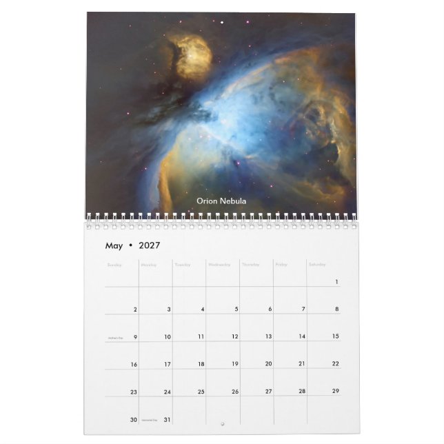 Night Skies Calendar (May 2027)