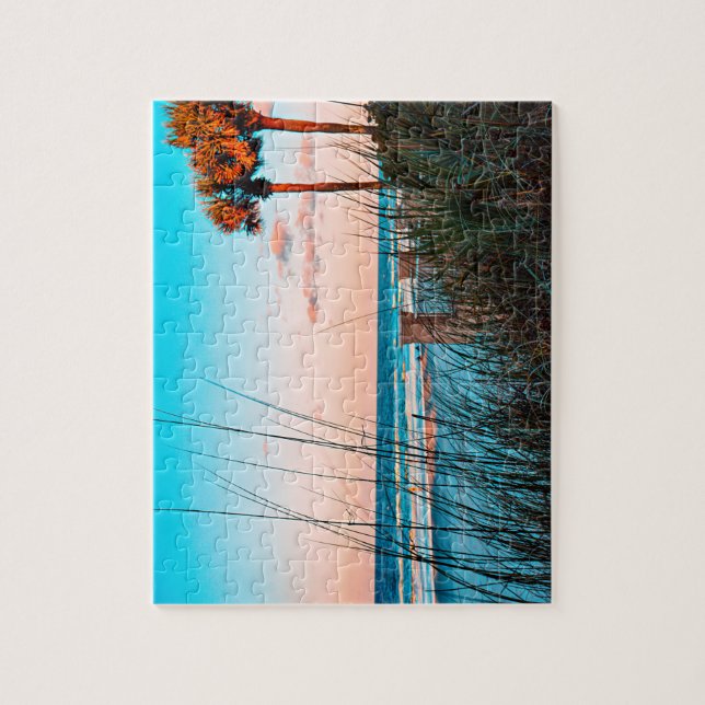 Night Skies Over Daytona Jigsaw Puzzle (Vertical)