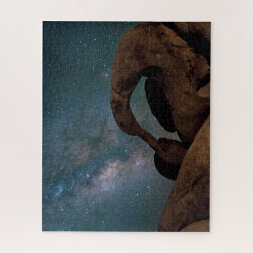 Night Sky Alabama Hills Inyo California Jigsaw Puzzle