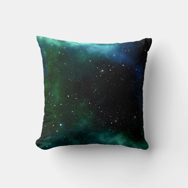 Night sky and stars throw pillow (Front)