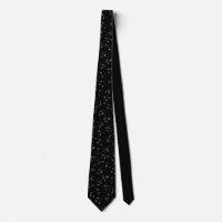 Night Sky Astrology Constellations Tie
