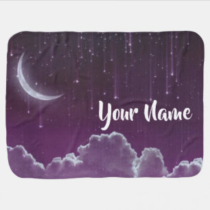 Night sky baby name baby blanket