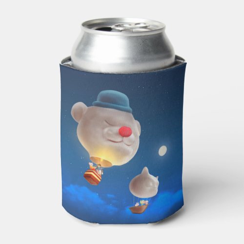 Night Sky Balloon Adventure Can Cooler