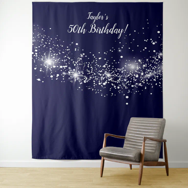Night Sky Birthday Photo Backdrop Zazzle