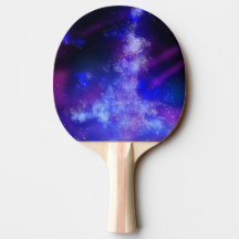 Night Sky Blue Sapphire  Ping Pong Paddle