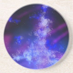 Night Sky Blue Sapphire Sandstone Coaster