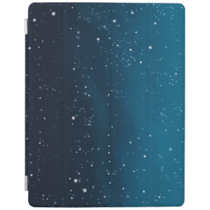 Night sky blue sparkly stars iPad cover