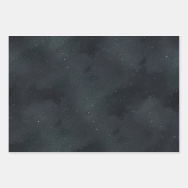 Night Sky Bundle (3) Wrapping Paper Sheets (Front)