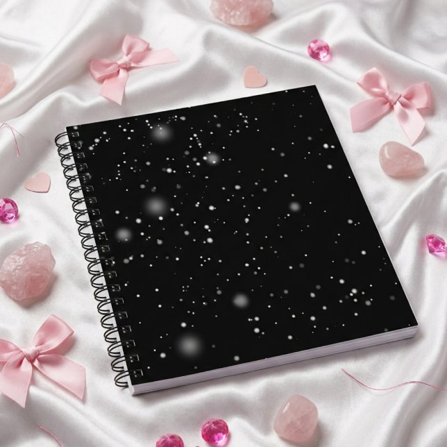 Night sky cool snow black notebook  (Creator Uploaded)