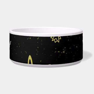 Night sky: cosmic seamless pattern. bowl