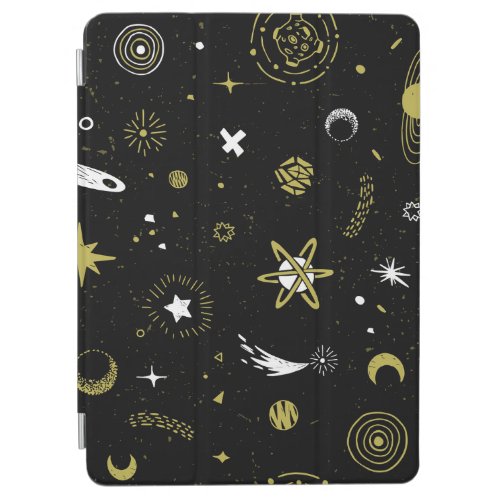 Night sky cosmic seamless pattern iPad air cover