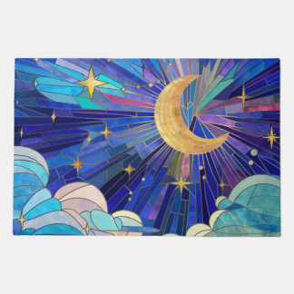 Night Sky - Digital Art Mosaic Doormat