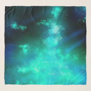 Night Sky Emerald Chiffon Scarf