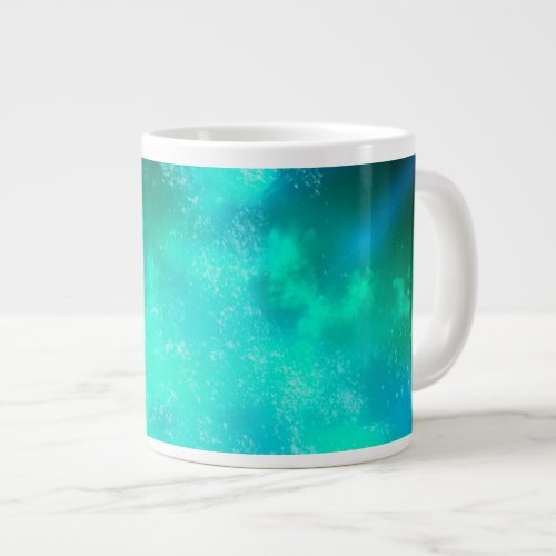 Night Sky Emerald Green  Giant Coffee Mug