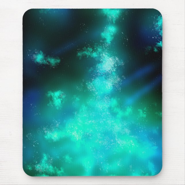 Night Sky Emerald Green Mouse pad (Front)