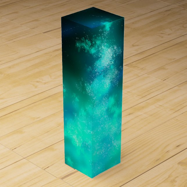 Night Sky Emerald Wine Gift Box (Front)