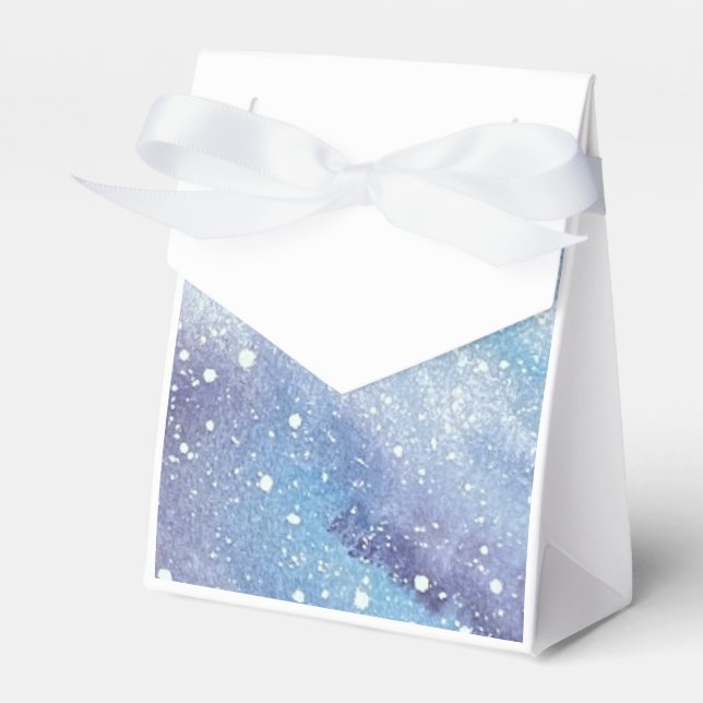 Night Sky Favor Bag Boxes (Front Side)