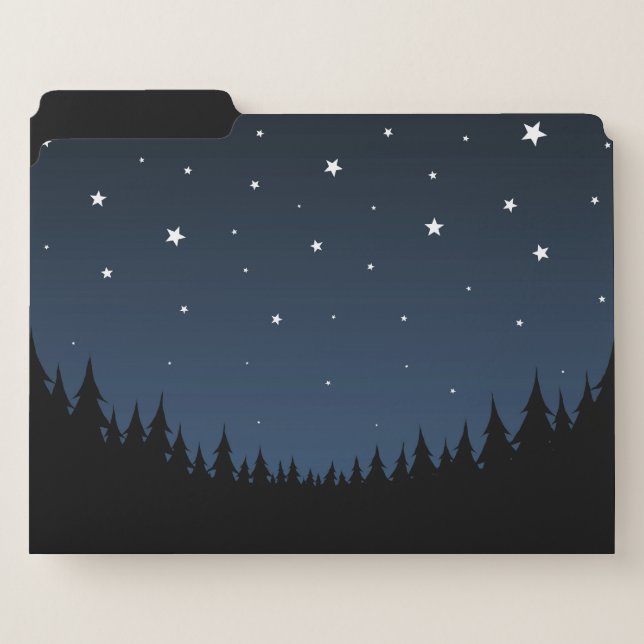 Night sky file folder (Front Left)