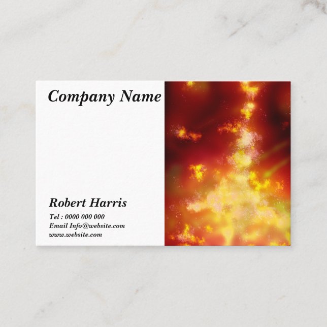 Night Sky Flame Business Card (Front)