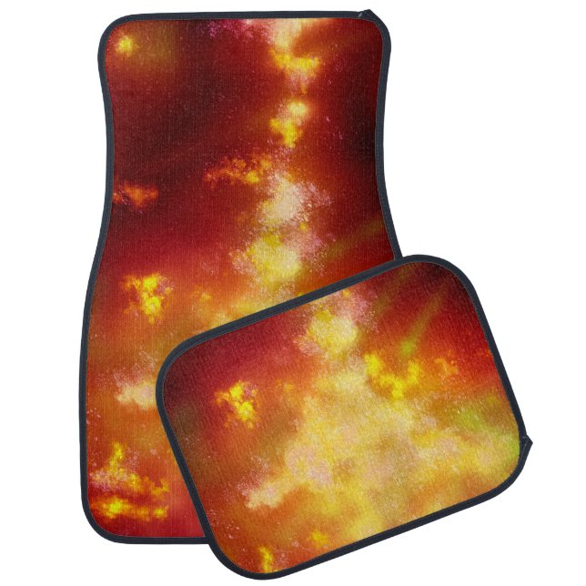 Night Sky Flame Car Mat (Set)