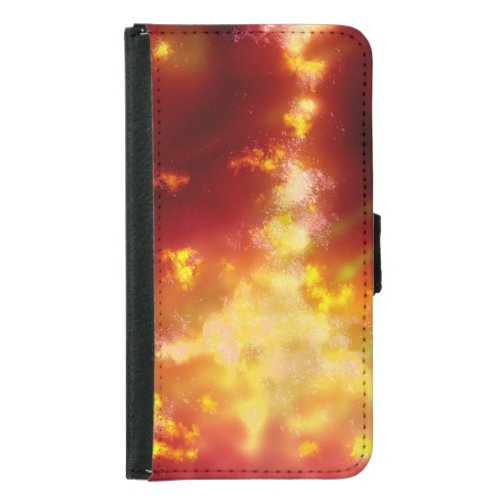 Night Sky  Flame  Flip Samsung Galaxy Wallet