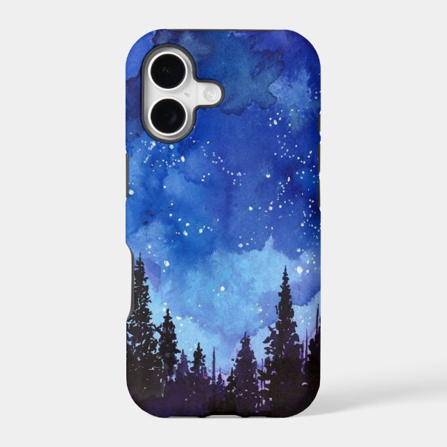Night Sky forest Iphone Case (Back)